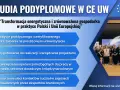 Studia podyplomowe w CE UW: zdobycie praktycznego wykształcenia, przygotowanie do projektów, rozwój kompetencji i poszerzenie kontaktów.