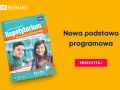Okładka podręcznika "Repetytorium Język Angielski" z uśmiechniętymi uczniami.