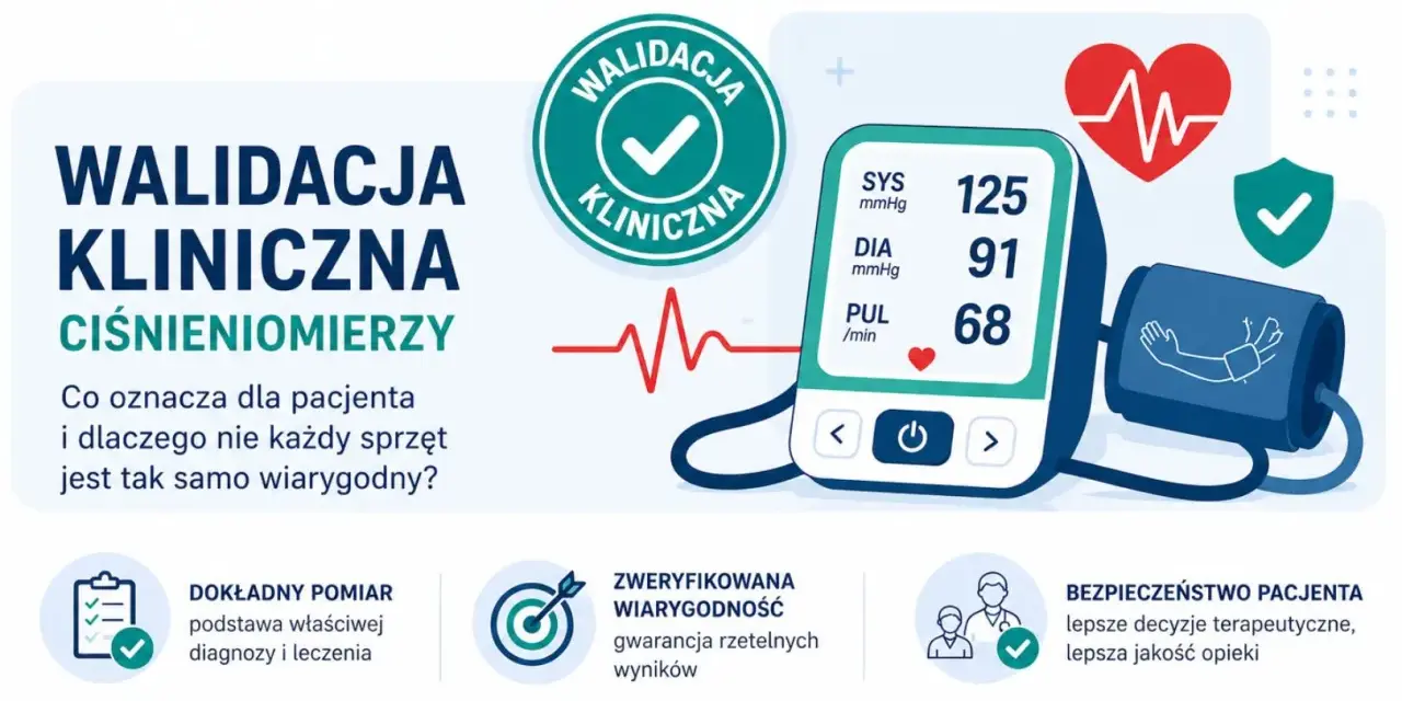 Walidacja kliniczna ciśnieniomierzy: dlaczego nie każdy sprzęt jest tak samo wiarygodny? Dokładny pomiar to podstawa.