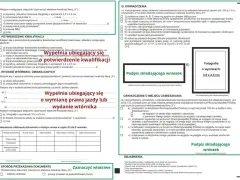 Wniosek o wydanie wtórnika prawa jazdy lub wymianę dokumentu. Profil kandydata na kierowcę.