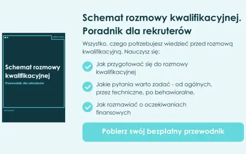 Schemat rozmowy kwalifikacyjnej: przewodnik dla rekruterów. Dowiedz się, jak przygotować się do rozmowy, jakie pytania zadawać i jak rozmawiać o oczekiwaniach finansowych.