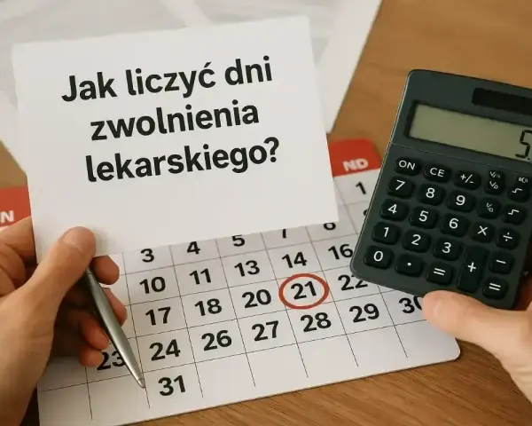 Jak liczyć dni zwolnienia lekarskiego 182 dni? Kalendarz, kalkulator i notatka pomagają w obliczeniach.
