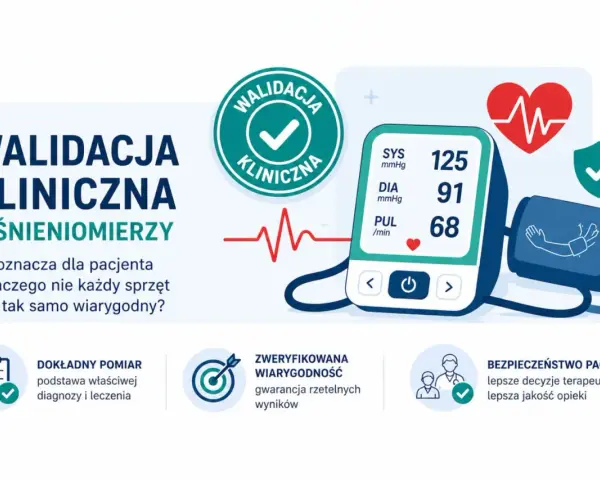 Walidacja kliniczna ciśnieniomierzy: dlaczego nie każdy sprzęt jest tak samo wiarygodny? Dokładny pomiar to podstawa.