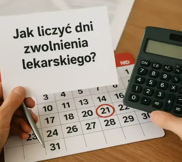 Jak liczyć dni zwolnienia lekarskiego 182 dni? Kalendarz, kalkulator i notatka pomagają w obliczeniach.
