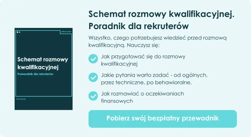 Schemat rozmowy kwalifikacyjnej: przewodnik dla rekruterów. Dowiedz się, jak przygotować się do rozmowy, jakie pytania zadawać i jak rozmawiać o oczekiwaniach finansowych.