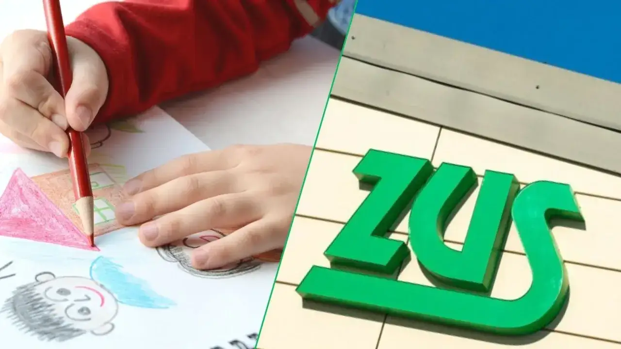 Dziecko rysuje, ZUS obiecuje dodatkowe 200 zł do emerytury za dzieci.