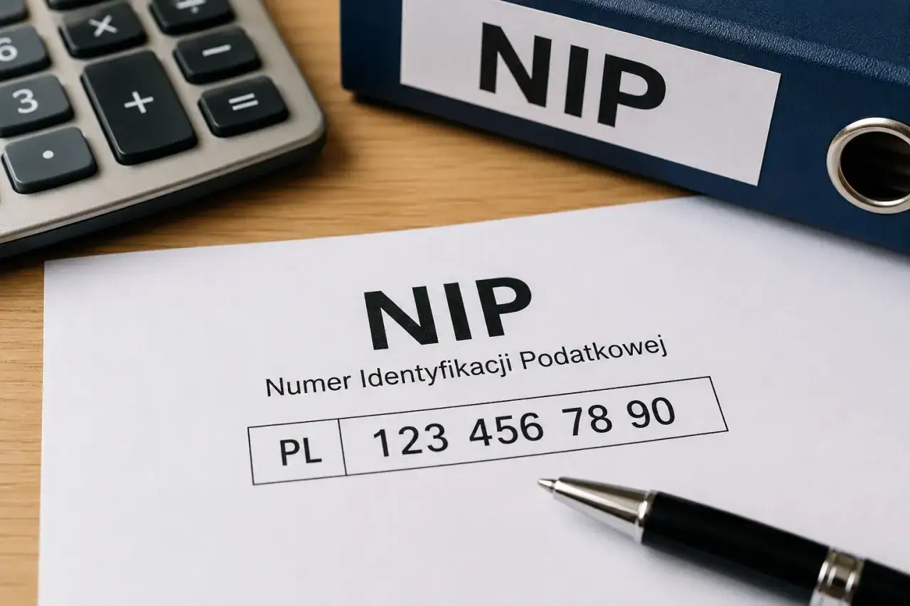Dokument z numerem NIP, kalkulator i segregator. Dowiedz się, jak sprawdzić swój NIP.